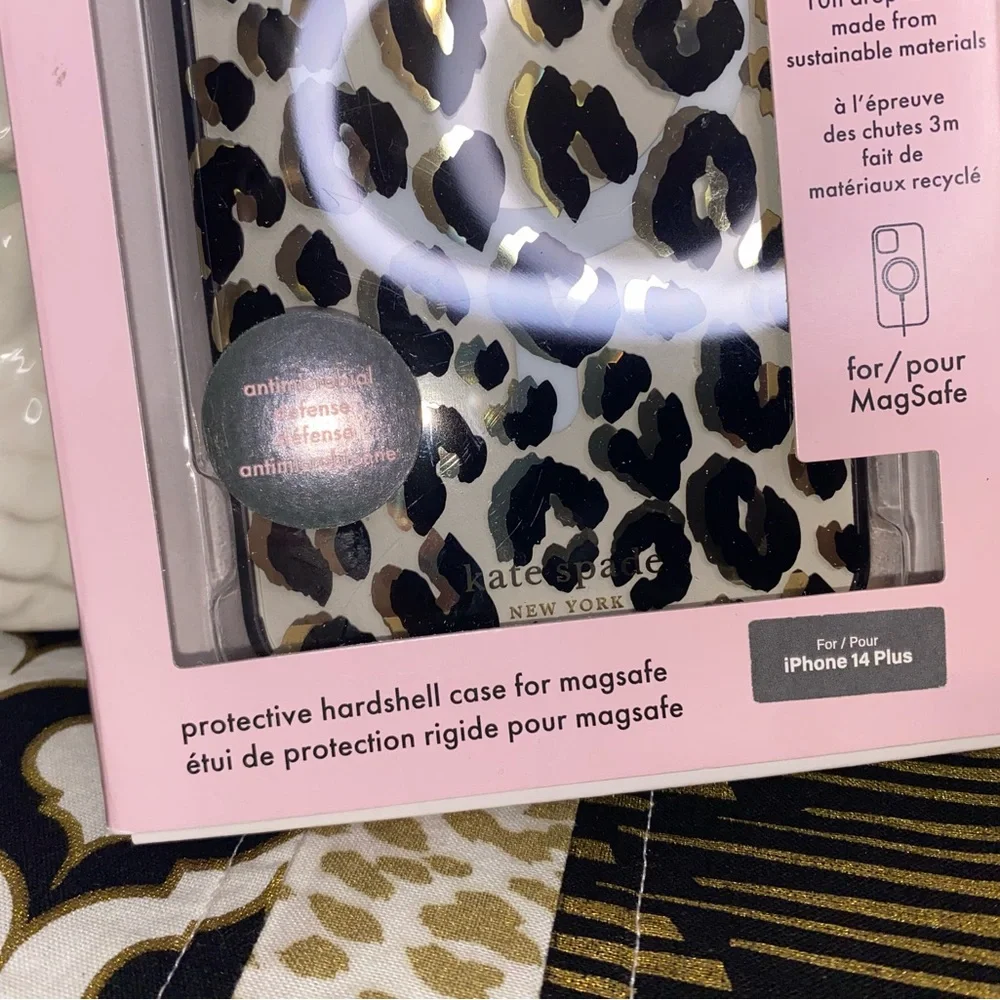 SALE! KATE SPADE LEOPARD IPHONE 14 PLUS CASE